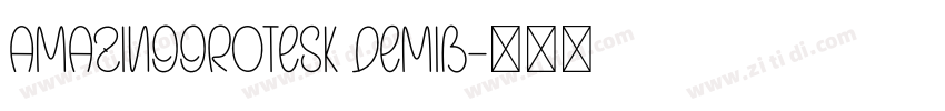 AmazingGrotesk DemiB字体转换